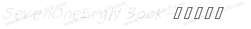 SevenOneEight Book字体转换